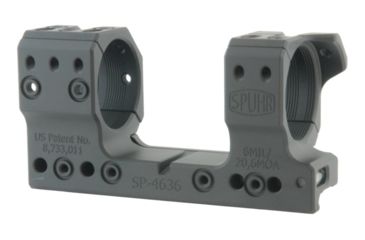 Image of Spuhr 34mm H34mm 6MIL/20.6MOA Rifle Scope Mount for Picatinny Rail, Black, SP-4636