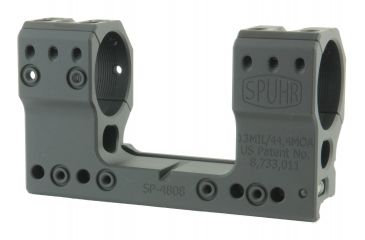 Image of Spuhr 34mm H44mm 13MIL/44.4 MOA  Rifle Scope Mount for Picatinny Rail, Black SP-4808