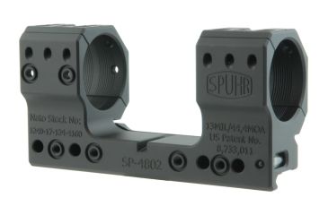 Image of Spuhr 34mm Rifle Scope Mount, Black, Height- 37mm/1.46in 1006918