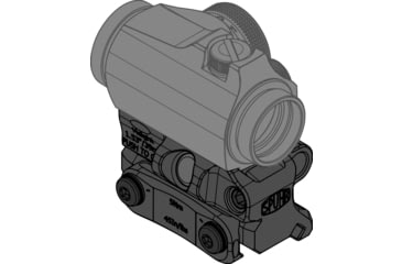 Image of Spuhr Aimpoint T-2/Comp M5 Flip Mount, 39mm, Black, RDF-20153