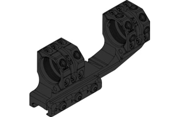 Image of Spuhr Cantilever Scope Mount, 30 mm Tube, 38 mm, 0 Mil, Black, SP-3022CM