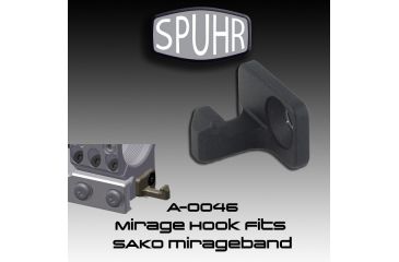 Image of Spuhr Mirage Band Hook to Rifle Scope  Mount Interface, Black A-0046B