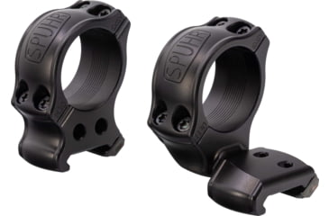 Image of Spuhr Picatinny Cantilever Aesthetic Rings, 30 mm, Black, HPC30-30A