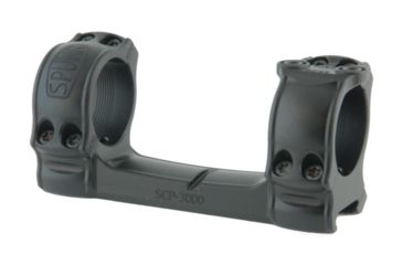 Image of Spuhr Picatinny Hunting Mount w/Single Interface Ring, 0 MOA, Dia 30mm, H 1in, Black 7340150712075