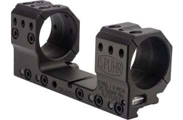 Image of Spuhr Scope Mount 36mm Tube, 30mm, 0Mil, Picatinny, Black, SP-6001M