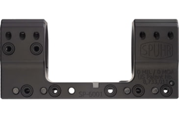 Image of Spuhr Scope Mount 36mm Tube, 30mm, 0Mil, Picatinny, Black, SP-6001M