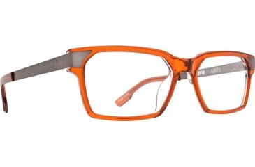 Image of Spy Optic Abel Eyeglass Frames, Trans Sepia/Gunmetal Frame, 573357304000