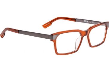 Image of Spy Optic Abel Eyeglass Frames, Trans Sepia/Gunmetal Frame, 573357304000