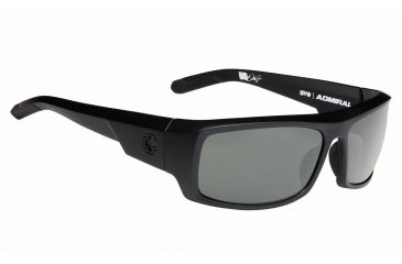 Image of Spy Optic Admiral Bifocal Prescription Sunglasses, Matte Black Frame, Happy Gray Green Lens-672350374863BI