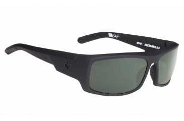 Image of Spy Optic Admiral Bifocal Prescription Sunglasses, Soft Matte Black Frame, Happy Gray Green Polar Lens, Polarized-672350973864BI