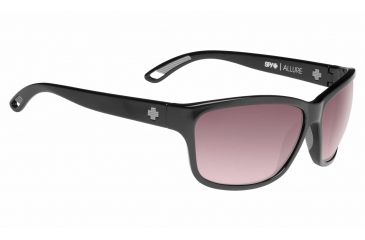 Image of Spy Optic Allure Single Vision Prescription Sunglasses, Black Frame, Happy Merlot Fade Lens-673249038357SV