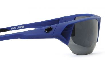 Image of Spy Optic Alpha Sunglasses w/ Matte Blue Frame &amp; Grey Black Mirror Lens