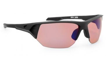 Image of Spy Optic Alpha Sunglasses, Matte Black Frame, Rose Contact Lens 672061374999