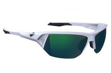 Image of Spy Optic Alpha Sunglasses w/ White Frame &amp; Bronze Green Spectra Lens