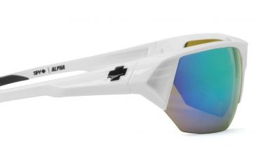 Image of Spy Optic Alpha Sunglasses w/ White Frame &amp; Bronze Green Spectra Lens