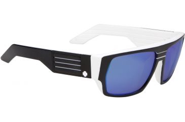 Image of Spy Optic Blok Sunglasses - Whitewall Frame and Grey W/Navy Spectra Lens 670923809811
