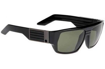 Image of Spy Optic Blok Sun-Glasses - Shiny Black - Gray-Green Lenses 670923062133