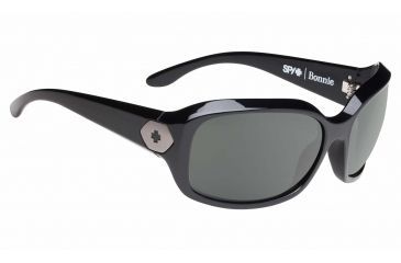 Image of Spy Optic Bonnie Sunglasses, Black Frame, Happy Grey Green Lens 673251887863