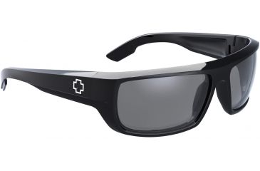 Image of Spy Optic Bounty Sunglasses - Matte Black Frame and ANSI Clear Lens 673017374094