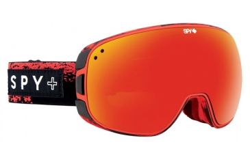 Image of Spy Optic Bravo Ski Goggles - Masked RedFrame, Bronze W/ Red Spectra &amp; Persimmon Contact Lens, 313222160850