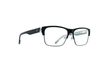 Image of Spy Optic Brody 5050 59 Men's Sunglasses, Black Clear Gunmetal Frame, Demo w/ Spy+ Lens Print Lens, Large/Extra Large, 94154