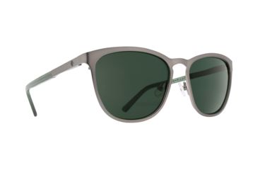 Image of Spy Optic Cliffside Sunglasses, Matte Gunmetal/Matte Translucent Seaweed Frame, Happy Gray/Green Lens, 873500767863