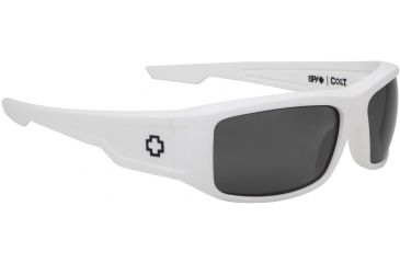 Image of Spy Optic Colt Sunglasses - Matte White Frame and Grey Lens 673037396129
