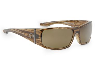 Image of Spy Optic Cooper XL Sunglasses, Brown Stripe Tortoise Frame, Bronze Polarized Lenses 670036316074