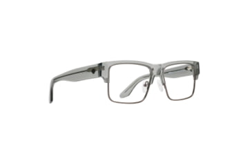 Image of Spy Optic Cyrus 5050 Optical 58 Sunglasses, Crystal Smoke Matte Dark Gunmetal Frame, Spy Demo Lens w/ Spy Lens Print Lens, One Size, 170827