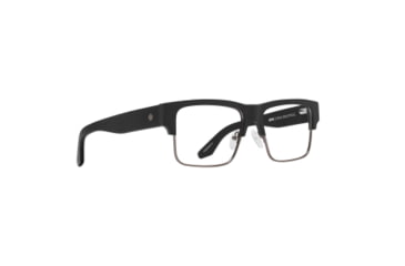 Image of Spy Optic Cyrus 5050 Optical 60 Sunglasses, Matte Black Matte Dark Gunmetal Frame, Spy Demo Lens w/ Spy Lens Print Lens, One Size, 170829