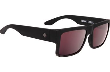 Image of Spy Optic Cyrus Single Vision Prescription Sunglasses, Matte Black/Smoke Tortoise Fade Frame, 673180221792SV