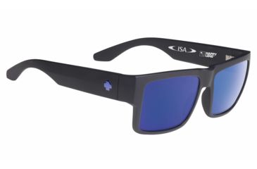 Image of Spy Optic Cyrus Sunglasses, Matte Black Frame, Happy Bronze Polar w/ Blue Spectra Lens 183180973280