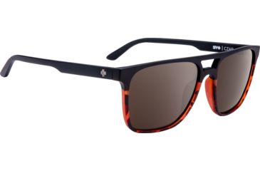 Image of Spy Optic Czar Single Vision Prescription Sunglasses, Matte Black/Tortoise Fade Frame, Polarized, 673526200789SV