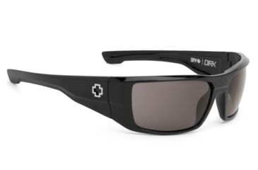 Image of Spy Optic Dirk Single Vision Prescription Sunglasses, Black Frame, Gray Lens-672052062129SV
