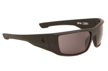 Image of Spy Optic Dirk Single Vision Prescription Sunglasses, Matte Black Frame, Gray Lens-672052374129SV
