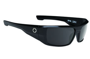 Image of Spy Optic Dirk Sunglasses - Black Frame and Happy Bronze Polarized W/ Black Mirror Lens