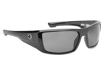 Image of Spy Optic Dirk Sunglasses w/ Shiny Black Frame &amp; Grey Polarized Lens
