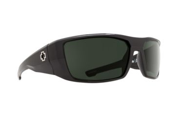 Image of Spy Optic Dirk Sunglasses, Black Frame, Happy Grey Green Polar Lens 672052038864