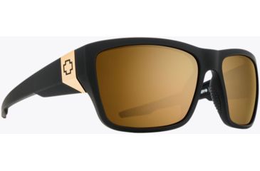 Image of Spy Optic Dirty Mo 2 Single Vision Prescription Sunglasses, 25 Anniv Matte Black Gold Frame, 6700000000016SV
