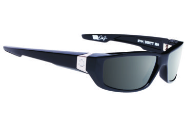 Image of Spy Optic Dirty Mo Sunglasses - Black Frame and Happy Bronze Polarized W/ Black Mirror Lens