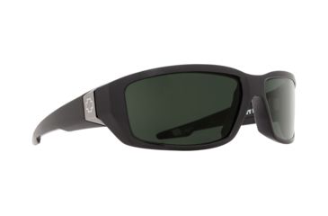 Image of Spy Optic Dirty Mo Sunglasses, Black W/Signature Frame, Happy Gray Green Lens 670937215863