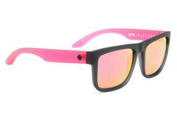 Image of Spy Optic Discord Single Vision Prescription Sunglasses, Ag Cosmic Sunrise Frame, Gray W/ Pink Spectra Lens-673119107810SV