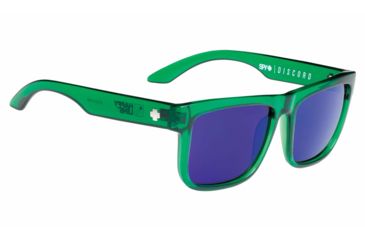 Image of Spy Optic Discord Single Vision Prescription Sunglasses, Trans Green Frame, Happy Bronze W/ Purple Spectra Lens-673119119366SV