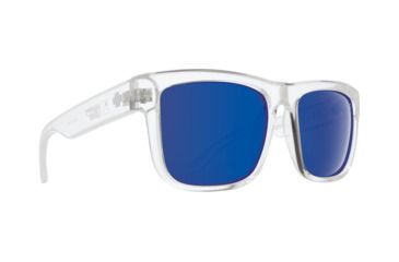 Image of Spy Optic Discord Sunglasses, Clear Frame, Happy Bronze w/ Dark Blue Spectra Lens, 673119183317