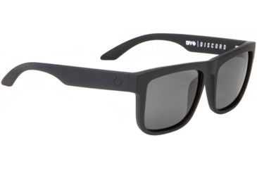 Image of Spy Optic Discord Sunglasses - Matte Black Frame and Grey Polarized  Lens 673036374135