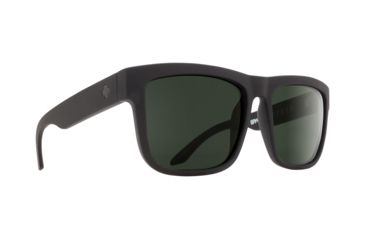 Image of Spy Optic Discord Sunglasses, Soft Matte Black Frame, Happy Grey Green Polar Lens 673119973864