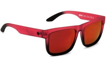 Image of Spy Optic Discord Sunglasses - Strawberry Fields Frame and Bronze W/Red Spectra Lens 673036520083
