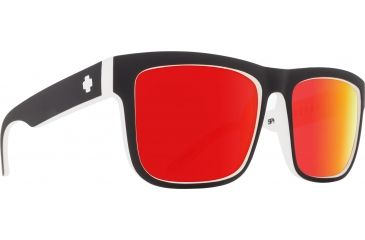 Image of Spy Optic Discord Sunglasses, Whitewall Frame, Happy Gray Green W/Red Spectra Lens, 673119209365