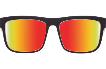 Image of Spy Optic Discord Sunglasses, Whitewall Frame, Happy Gray Green W/Red Spectra Lens, 673119209365
