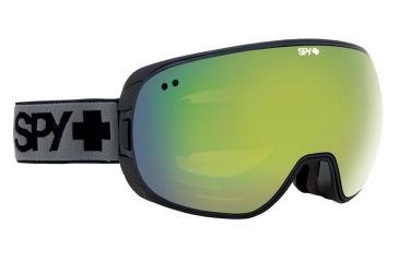 Image of Spy Optic Doom Ski Goggles - Black Frame, Bronze W/ Green Spectra &amp; Yellow Contact Lens, 313073083373